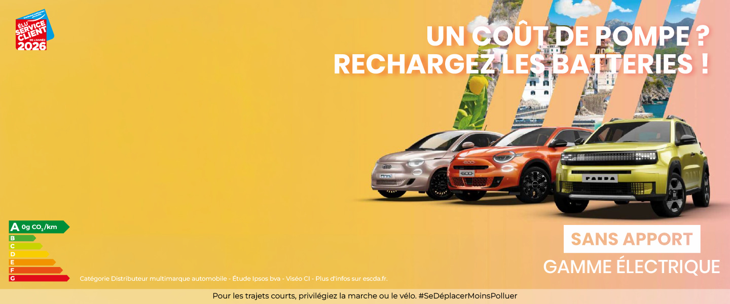 Gamme électrique Fiat